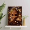 Malowanie Po Numerach Zestaw Baby Groot 40x50